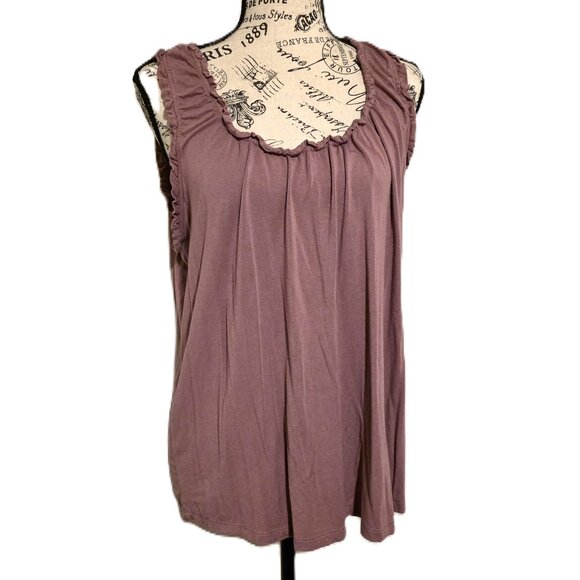 Dusty Rose Sleeveless Top - Picture 1 of 2